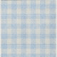 8' X 10' Sky Blue And Gray Plaid Washable Indoor Outdoor Area Rug