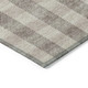 5' X 8' Beige And Brown Plaid Washable Indoor Outdoor Area Rug