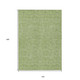 10' X 14' Green Black And Ivory Geometric Washable Indoor Outdoor Area Rug