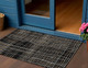 3' X 5' Black Ivory And Brown Striped Washable Indoor Outdoor Area Rug