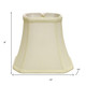 Ivory Monay Shantung Silk Bell Lamp Shade