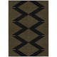10' X 14' Black And Beige Geometric Washable Indoor Outdoor Area Rug