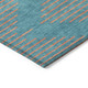 5' X 8' Teal Blue And Pink Geometric Washable Indoor Outdoor Area Rug