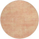 8' Peach Round Washable Indoor Outdoor Area Rug