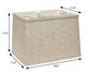 18" Cream Throwback Rectangle Linen Lampshade