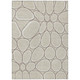 5' X 8' Beige And Brown Abstract Washable Indoor Outdoor Area Rug