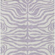 3' X 5' Lavender And Ivory Animal Print Washable Indoor Outdoor Area Rug
