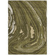 10' X 14' Olive Green And Beige Abstract Washable Indoor Outdoor Area Rug