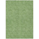 9' X 12' Green And Ivory Geometric Washable Indoor Outdoor Area Rug