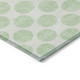 10' X 14' Mint Green And Ivory Polka Dot Washable Indoor Outdoor Area Rug