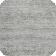 8' Gray And Charcoal Round Striped Washable Indoor Outdoor Area Rug