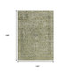 10' X 14' Sage And Beige Abstract Washable Indoor Outdoor Area Rug