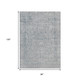 8' X 10' Silver And Beige Abstract Washable Indoor Outdoor Area Rug
