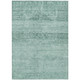 3' X 5' Aqua And Teal Blue Medallion Washable Indoor Outdoor Area Rug