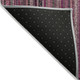 8' X 10' Pink Mauve And Blush Striped Washable Indoor Outdoor Area Rug