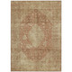 5' X 8' Rust And Beige Medallion Washable Indoor Outdoor Area Rug