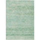 8' X 10' Artichoke Green And Beige Trellis Washable Indoor Outdoor Area Rug