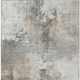 3' X 5' Ivory Gray And Khaki Abstract Washable Indoor Outdoor Area Rug