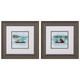 Set Of Two Bear Lake Brown Framed Print Wall Art