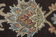 5' X 8' Brown Tan And Orange Floral Hand Tufted Area Rug