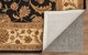 5' X 8' Black Gold And Tan Oriental Hand Tufted Area Rug