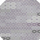 8' Lavender Gray And Ivory Round Floral Washable Indoor Outdoor Area Rug
