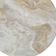 8' Ivory And Beige Round Abstract Washable Indoor Outdoor Area Rug