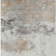 3' X 5' Ivory And Gray Abstract Washable Indoor Outdoor Area Rug