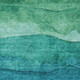9' X 12' Teal Blue And Green Abstract Washable Indoor Outdoor Area Rug