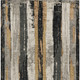 9' X 12' Taupe And Gold Striped Washable Indoor Outdoor Area Rug