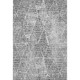 5' X 8' Pewter And Ivory Diamond Washable Area Rug With UV Protection