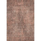 10' X 14' Salmon And Charcoal Diamond Washable Area Rug With UV Protection