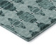 8' X 10' Teal And Ivory Moroccan Washable Area Rug With UV Protection