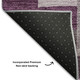 5' X 8' Merlot Gray And Ivory Geometric Washable Area Rug With UV Protection