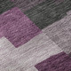 8' X 10' Merlot Gray And Ivory Geometric Washable Area Rug With UV Protection