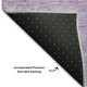 3' X 5' Lavender And Purple Patchwork Washable Area Rug With UV Protection
