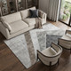 10' X 14' Gray Brown And Silver Geometric Washable Area Rug With UV Protection