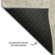 10' X 14' Beige And Ivory Floral Washable Area Rug With UV Protection