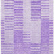 3' X 5' Lavender And Ivory Striped Washable Area Rug With UV Protection