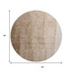 8' Brown And Ivory Ombre Washable Round Rug With UV Protection