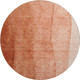 8' Rust And Ivory Ombre Washable Round Rug With UV Protection