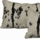 Set of Two 12" X 20" Black and White Throw Pillows