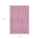 3' X 5' Blush And Ivory Floral Washable Area Rug With UV Protection