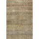 10' X 14' Wheat Gray And Beige Striped Washable Area Rug With UV Protection