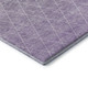 3' X 5' Lavender And Ivory Geometric Washable Area Rug With UV Protection