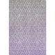 5' X 8' Lavender And Ivory Geometric Washable Area Rug With UV Protection