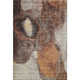 10' X 14' Coffee Beige And Copper Abstract Washable Area Rug With UV Protection