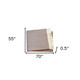 70" X 55" Brown And White Cotton Blend Woven Herringbone Plush Throw Blanket with Tassels