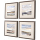 Set Of Four Tirwedd II Silver Framed Print Wall Art