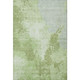 5' X 8' Artichoke Green And Ivory Abstract Washable Area Rug With UV Protection